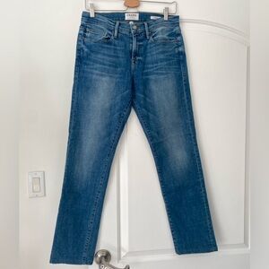 Frame Denim Classic Blue Straight Jeans
